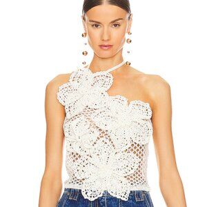 Cult Gaia Nizanin Crochet Top Size Large NWT